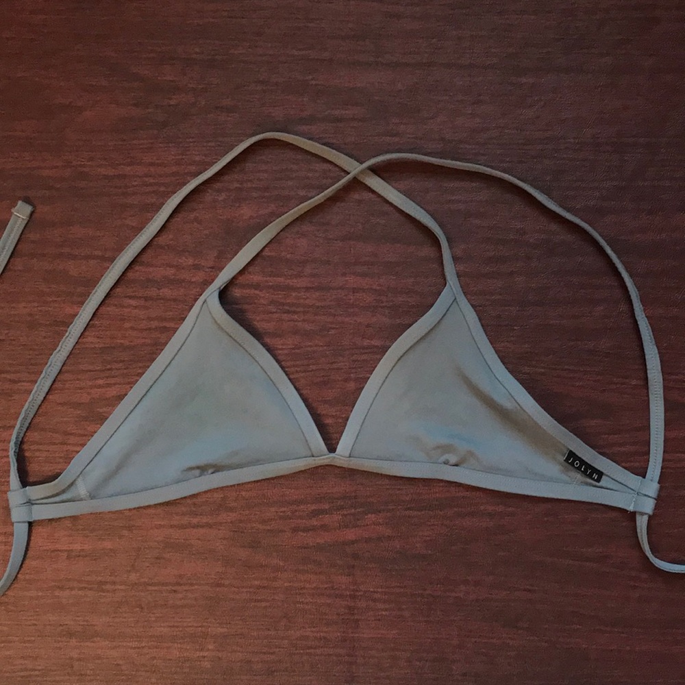 Grey Jolyn Triangle Bikini Top